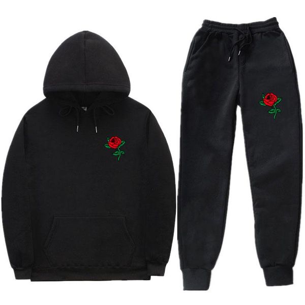 nouveau survêtement à capuche pour femme, nouveau costume imprimé poison rose harajuku, survêtement de sport décontracté, haute, Gray
